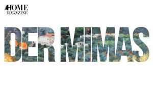 Der Mi,mas writing from green landscape background