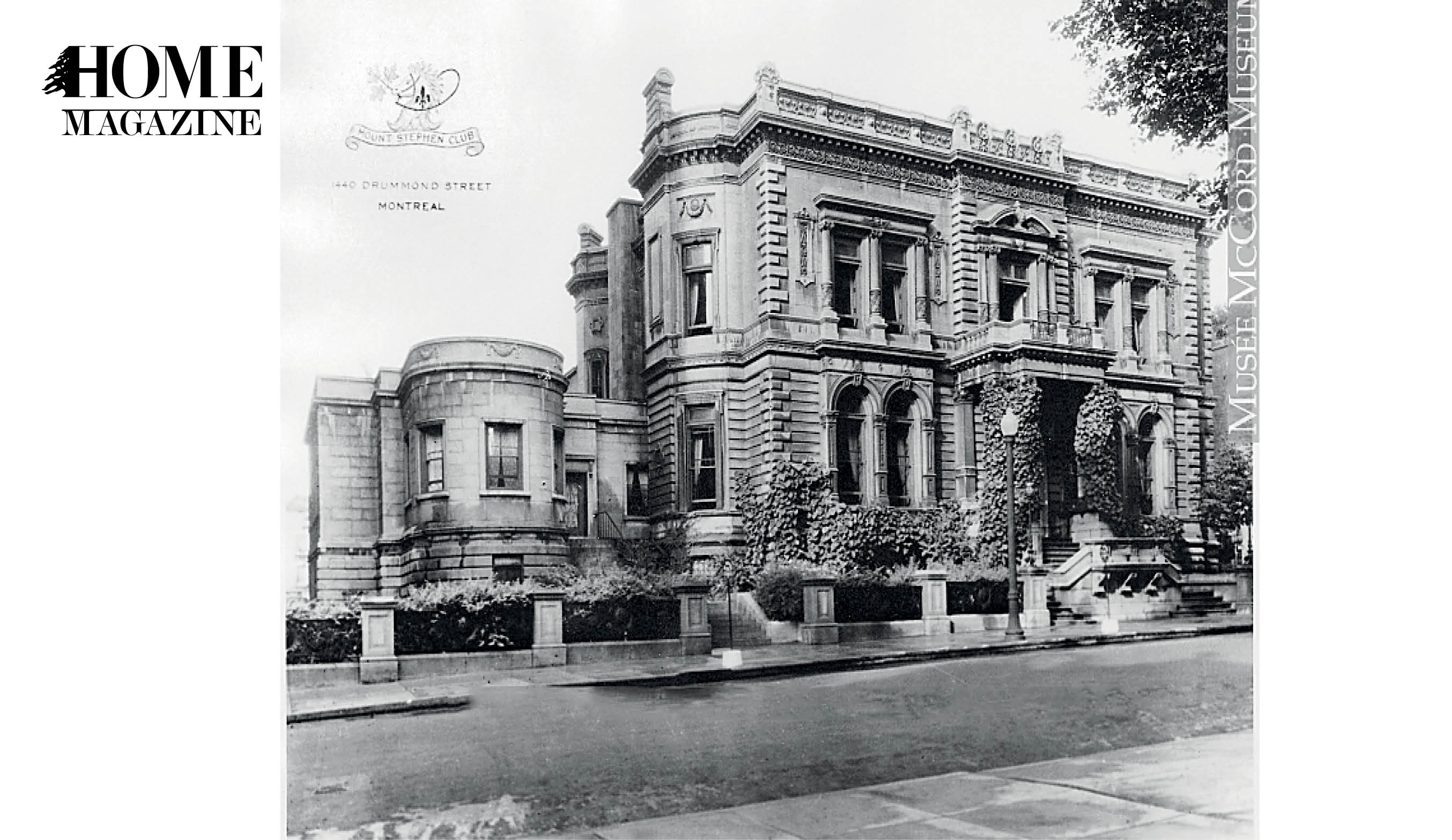Black and white picture of building