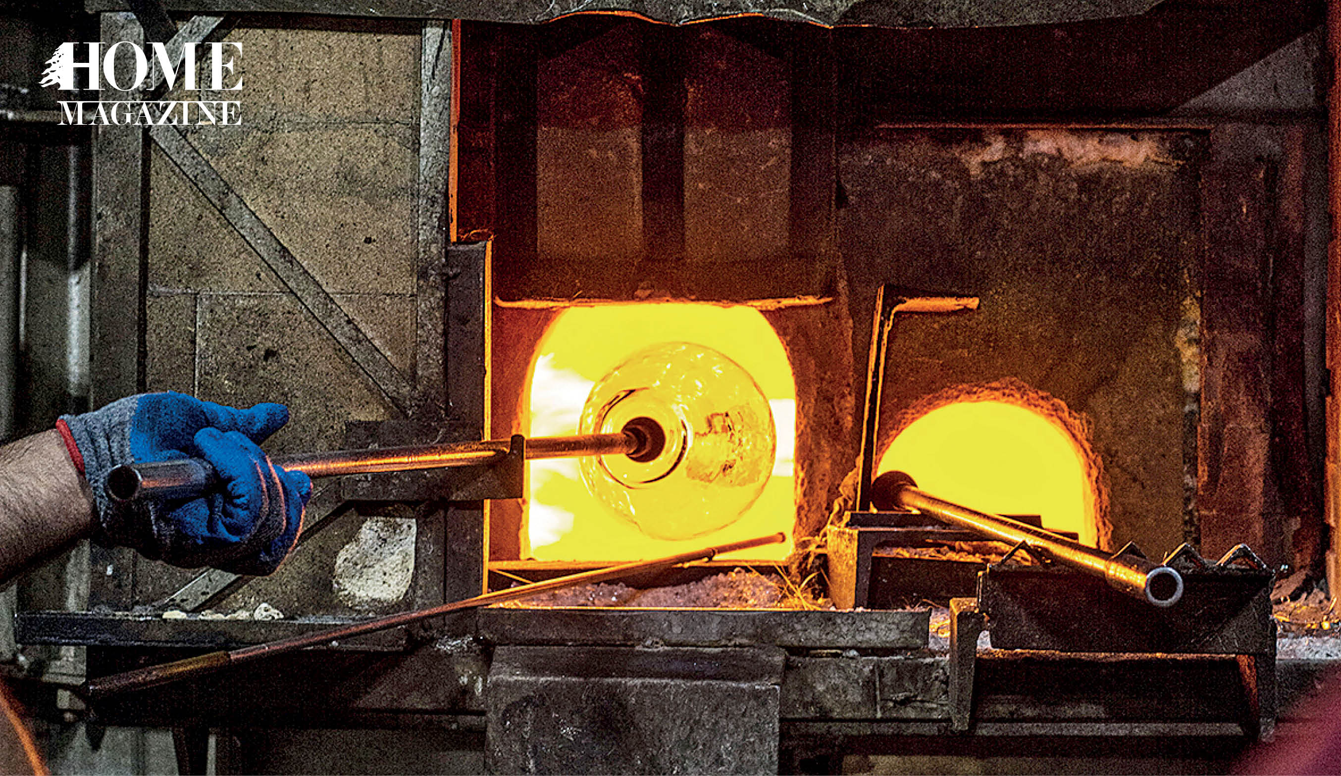 Oven making glass