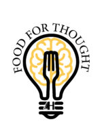 Light bulb illustration with text Food for Thought